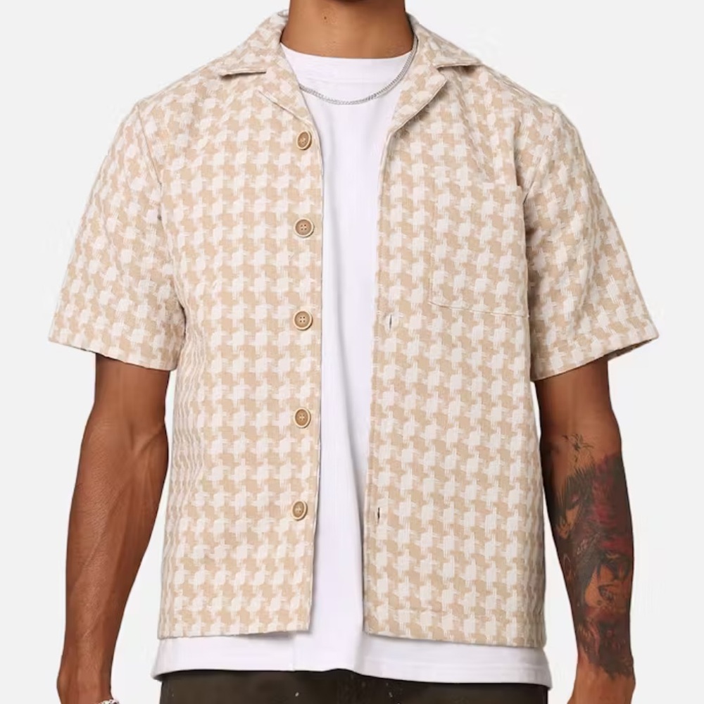 Jacquard Weave Button up shirt